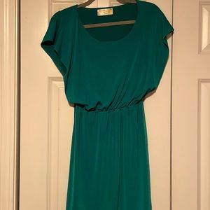 Worn once beautiful butterfly sleeve dress with synched waist!